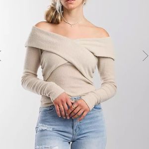 Marley Off-The-Shoulder Ribbed Top
